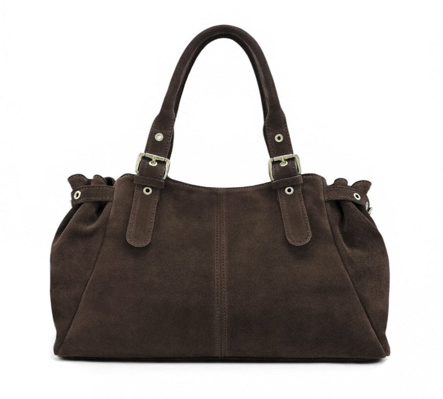 Sac bowling en daim New PRINCESS SUEDE XL Chocolat