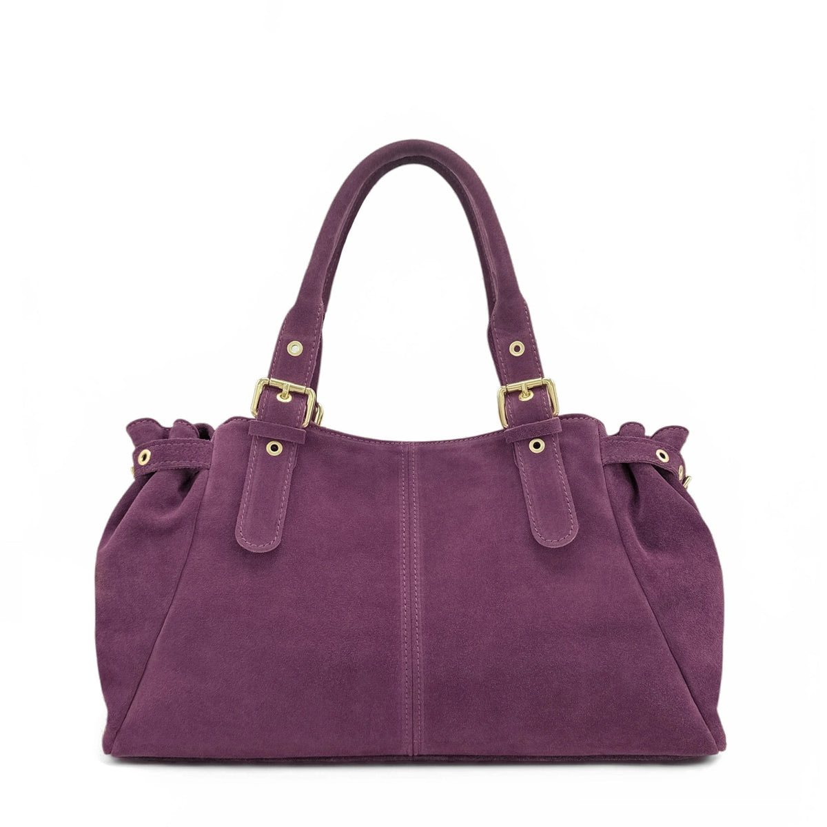 PRINCESSE SUEDE XL suede handbag, Plum
