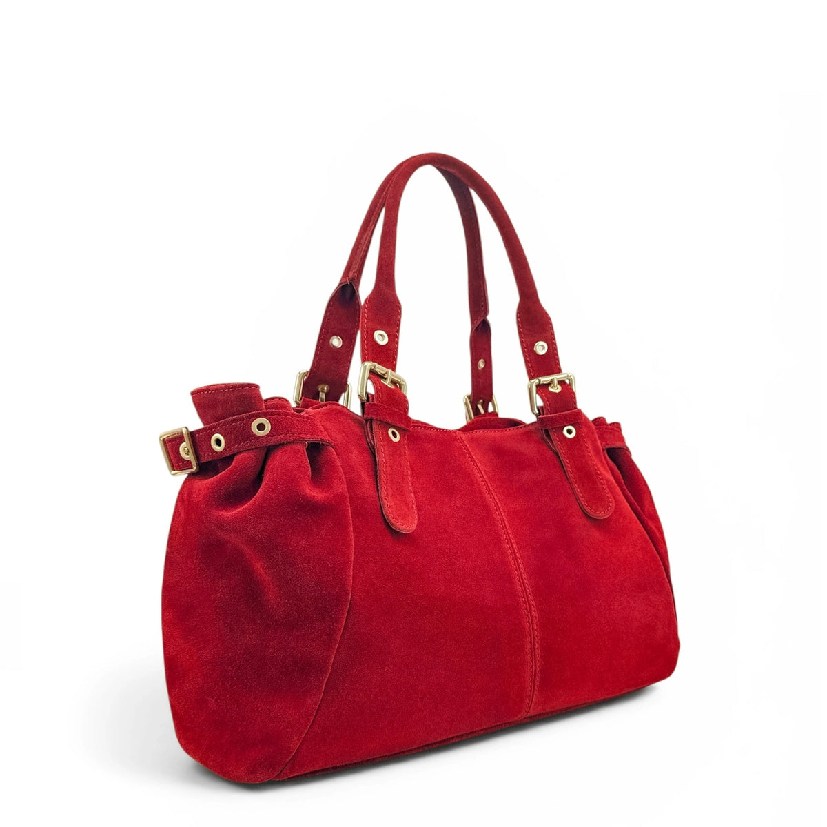 Sac bowling en daim NEW PRINCESS SUEDE XL Rouge rubis