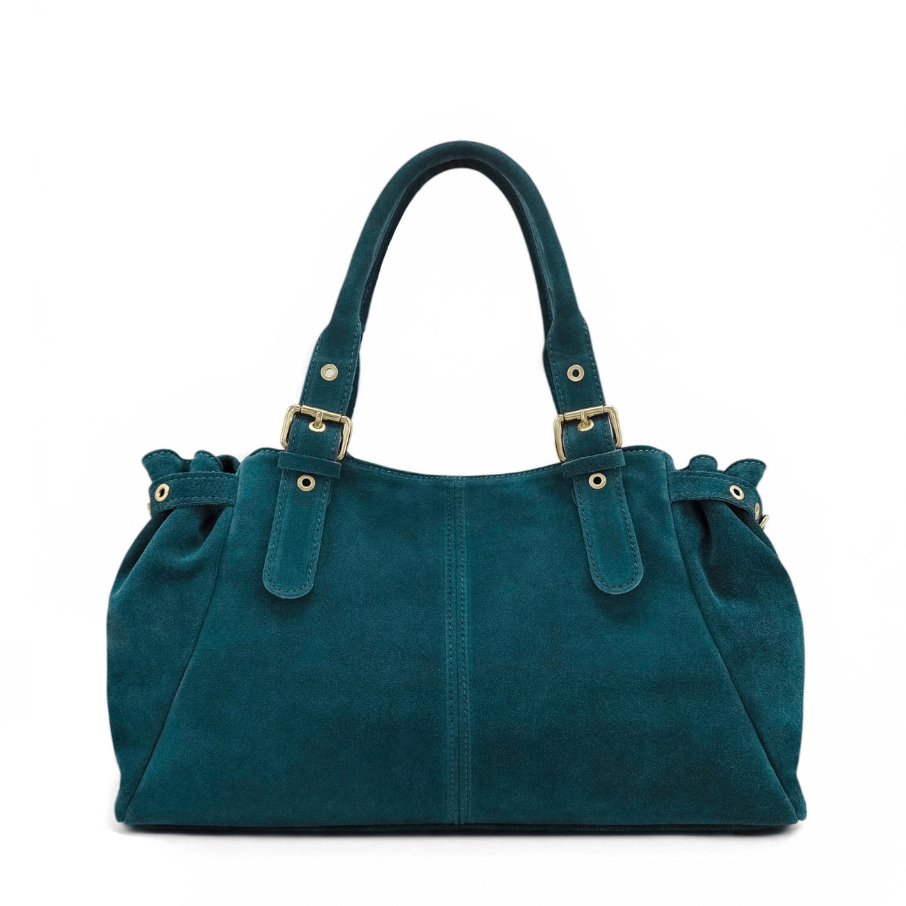 Sac bowling en daim NEW PRINCESS SUEDE XL Bleu canard