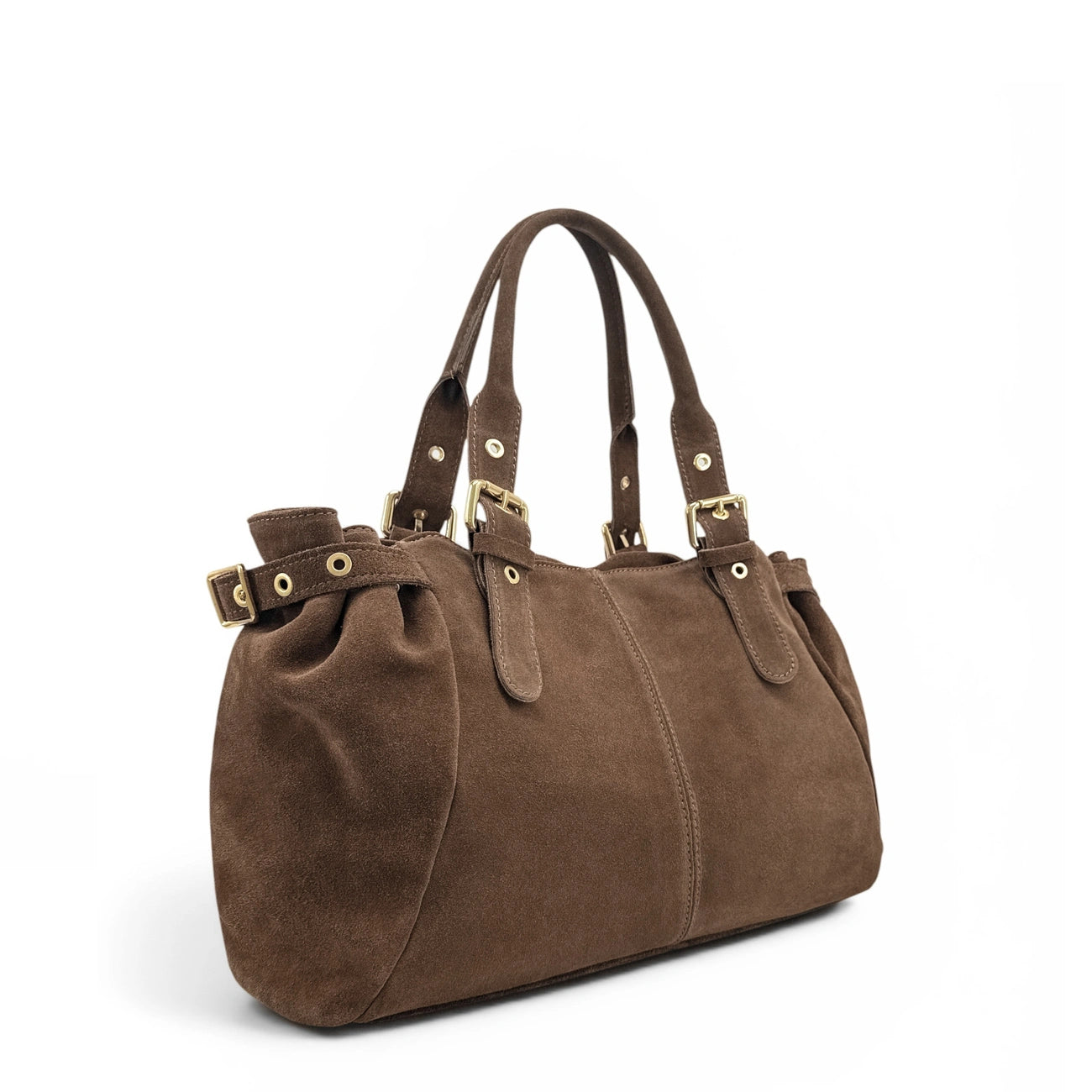 Bolso bowling de ante PRINCESSE SUEDE XL Moka