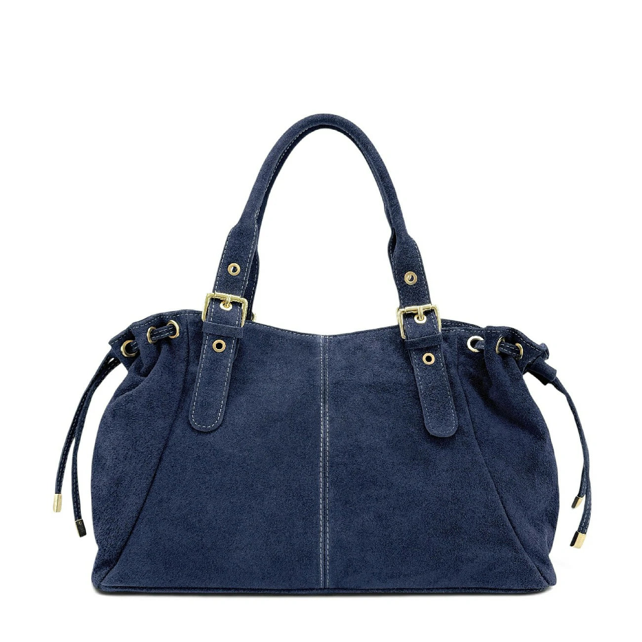 Sac bowling en daim PRINCESSE SUEDE XL Bleu marine