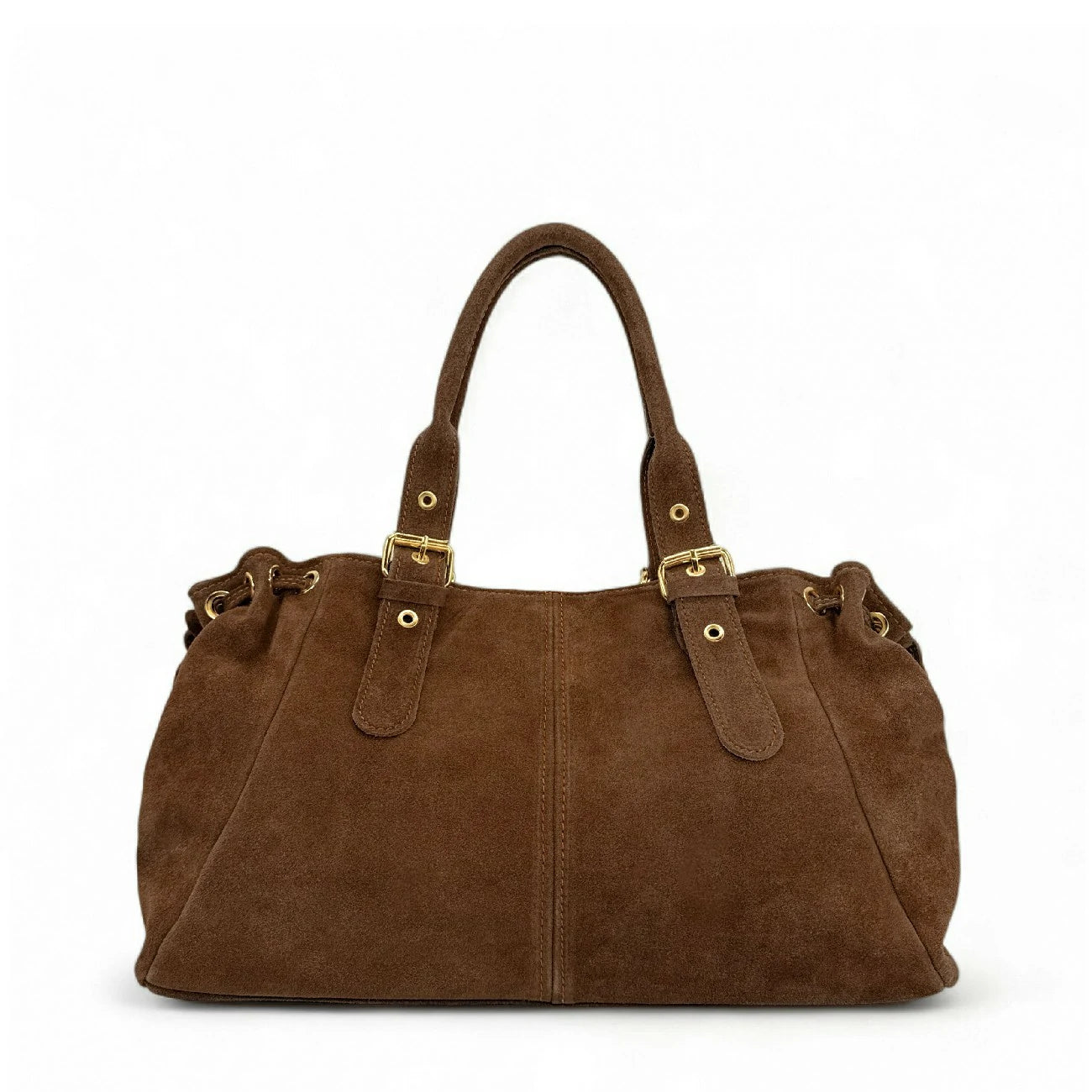 Sac bowling en daim PRINCESSE SUEDE XL Chocolat