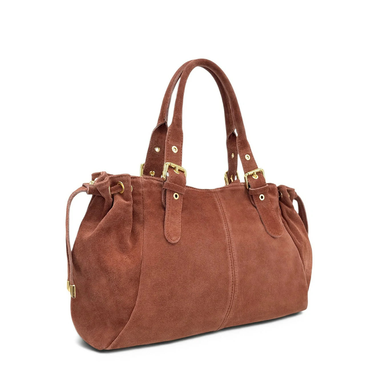 Daim bowling bag PRINCESSE SUEDE XL chocolate