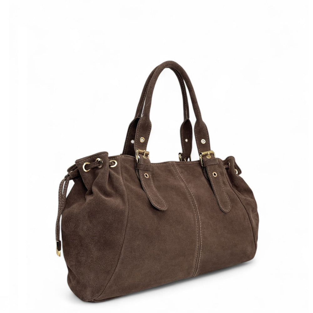 Daim bowling bag PRINCESSE SUEDE XL Camel