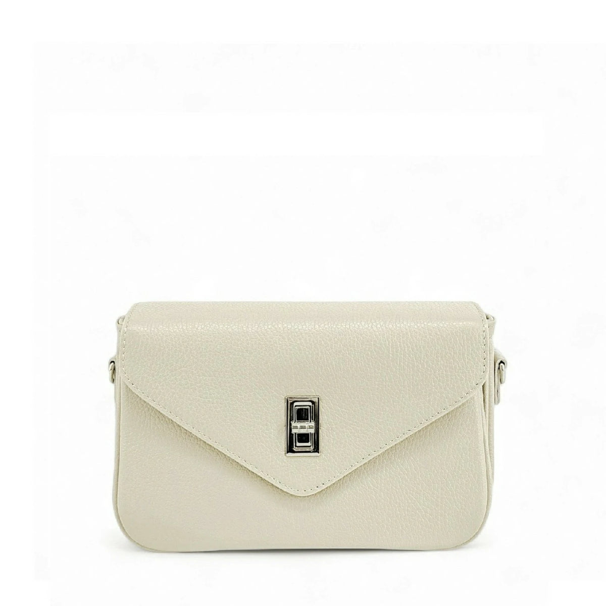 Trotteur-Tasche aus genarbtem Leder BAGGY Cremebeige
