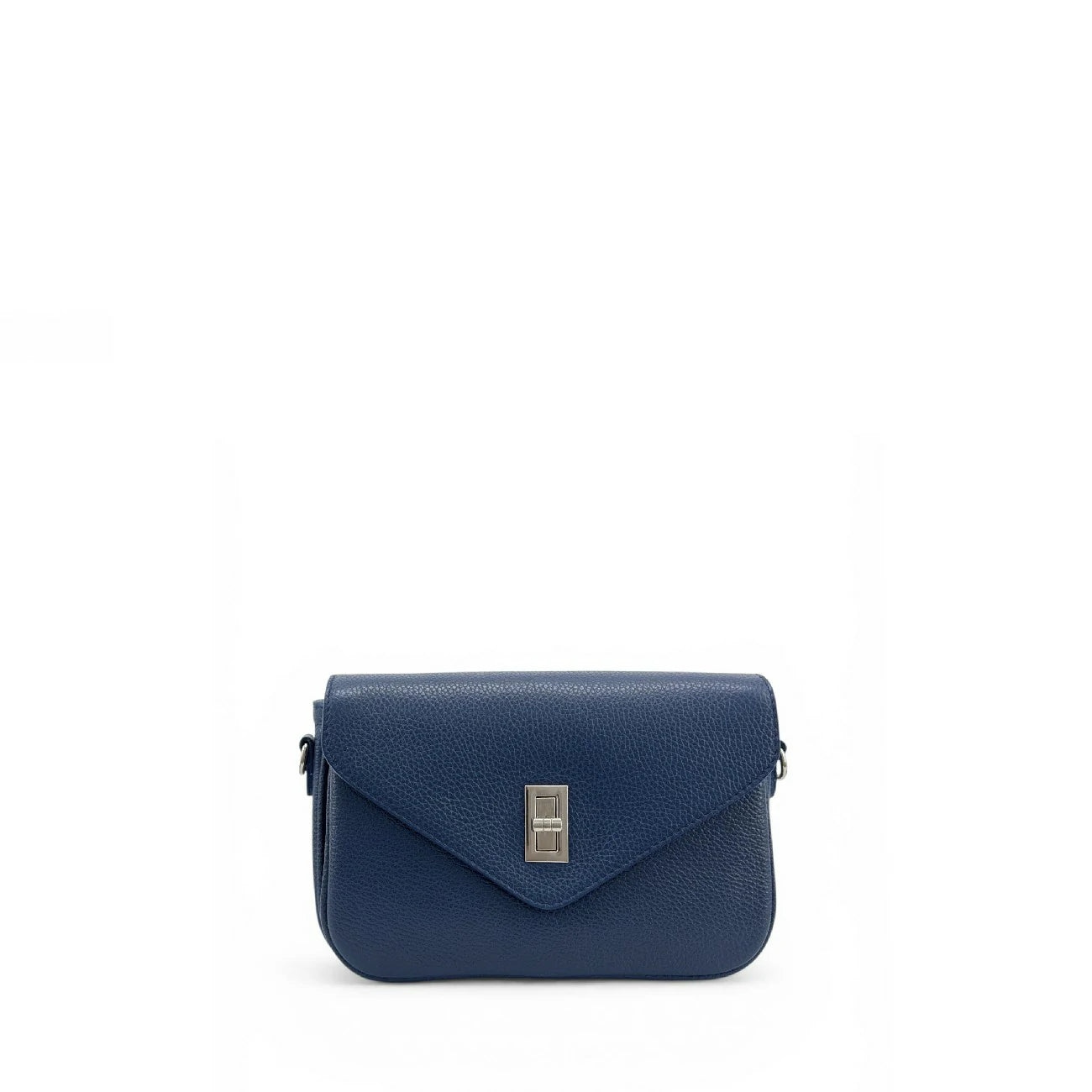 Sac trotteur en cuir grainé BAGGY Bleu marine