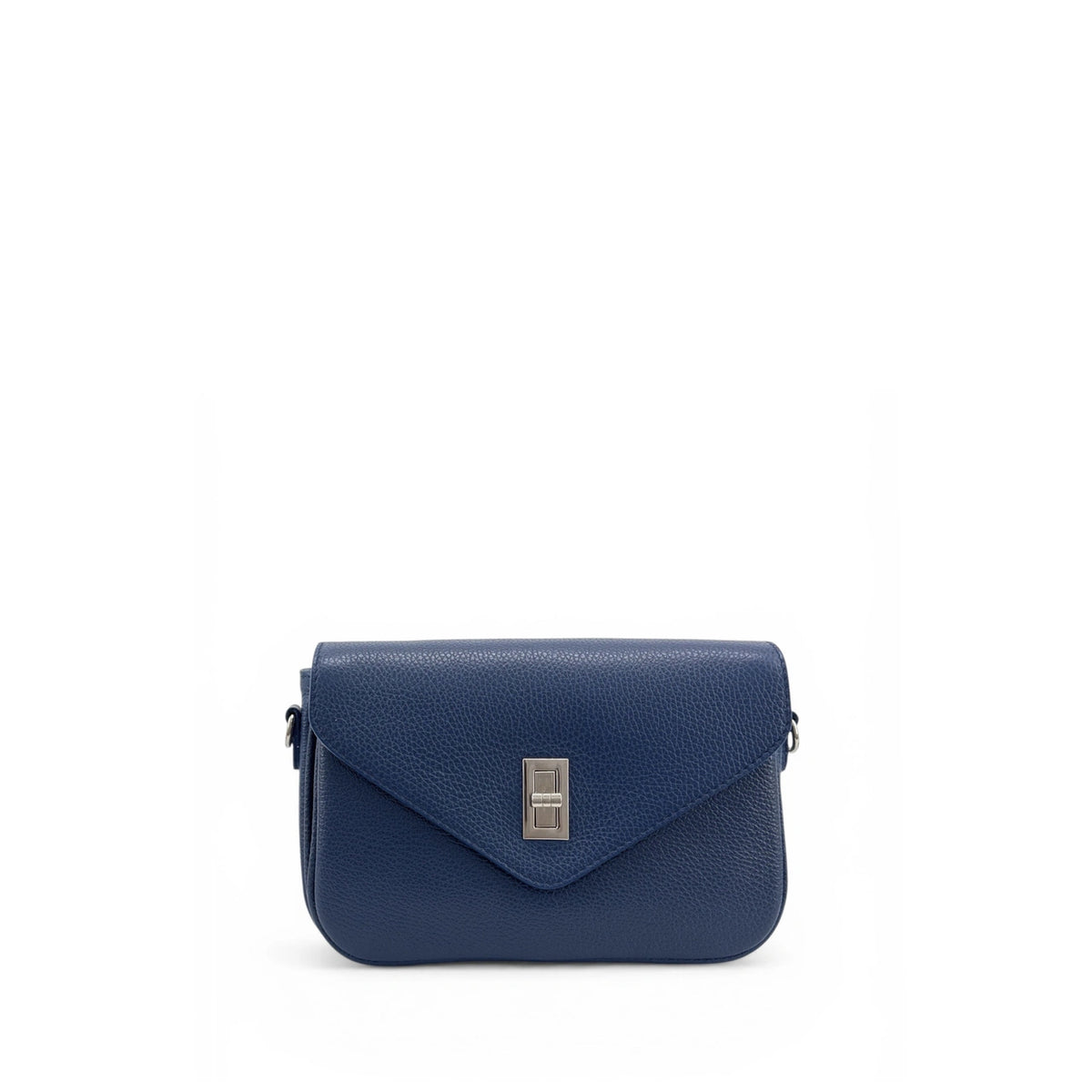 Sacca a bastone francese in pelle granata BAGGY blu navy