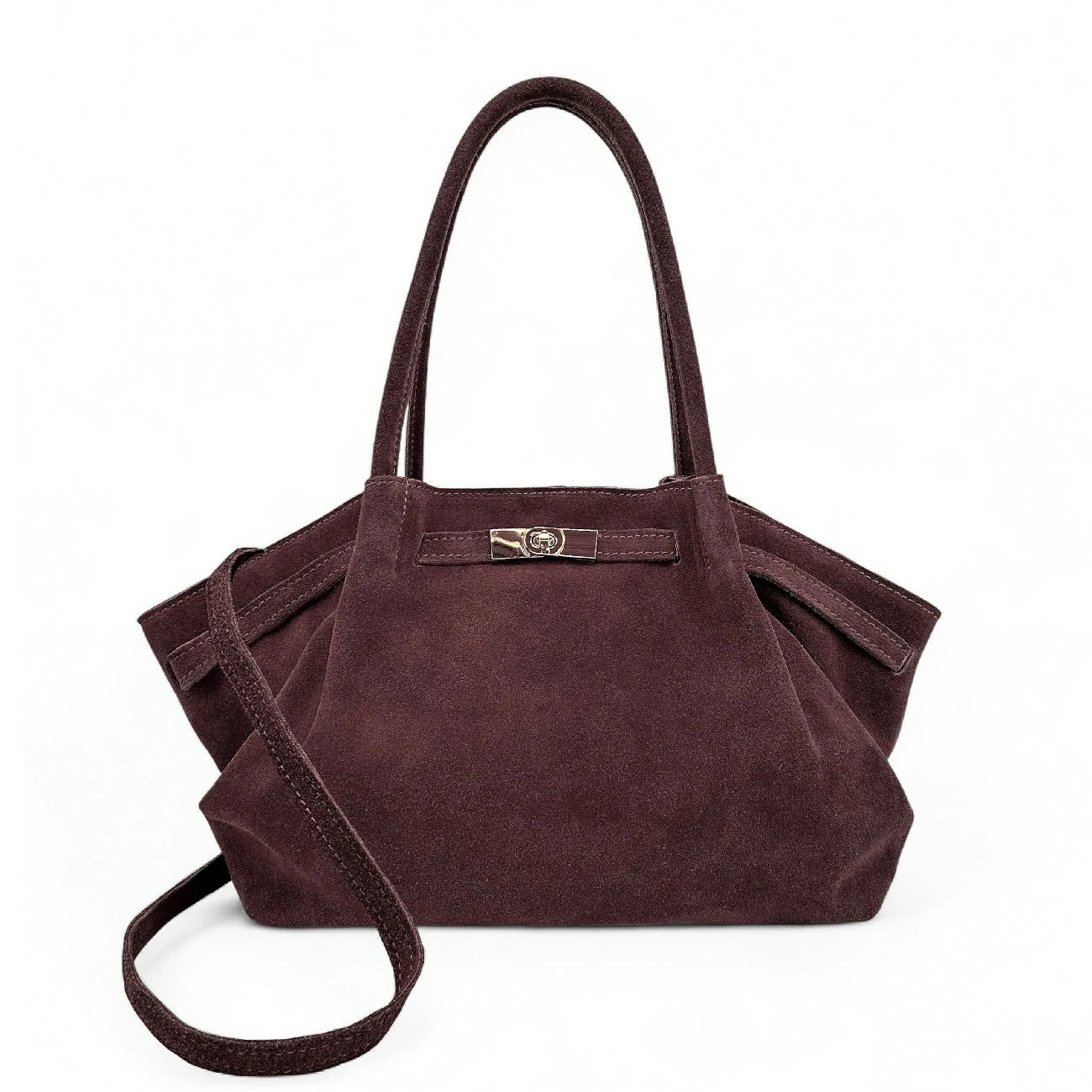 Sac cabas loose en daim ALANA Bordeaux