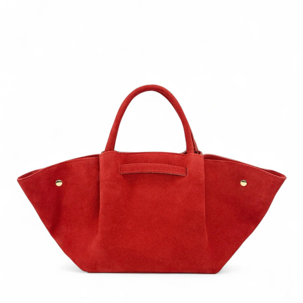 Shopper-Tasche aus Wildleder CAPRI SUEDE Kapuzinerkresse