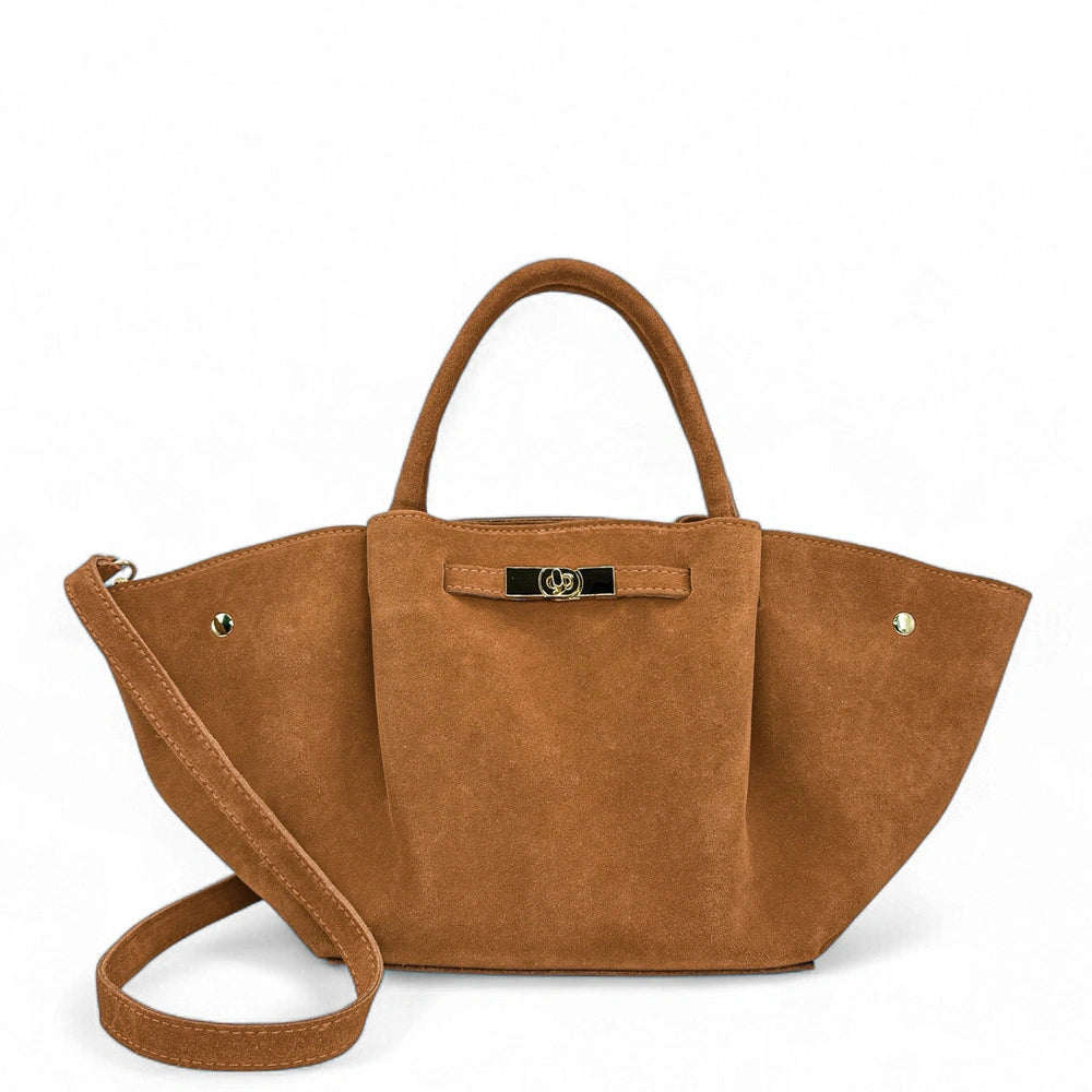 Sac cabas en cuir nubuck CAPRI SUEDE Camel