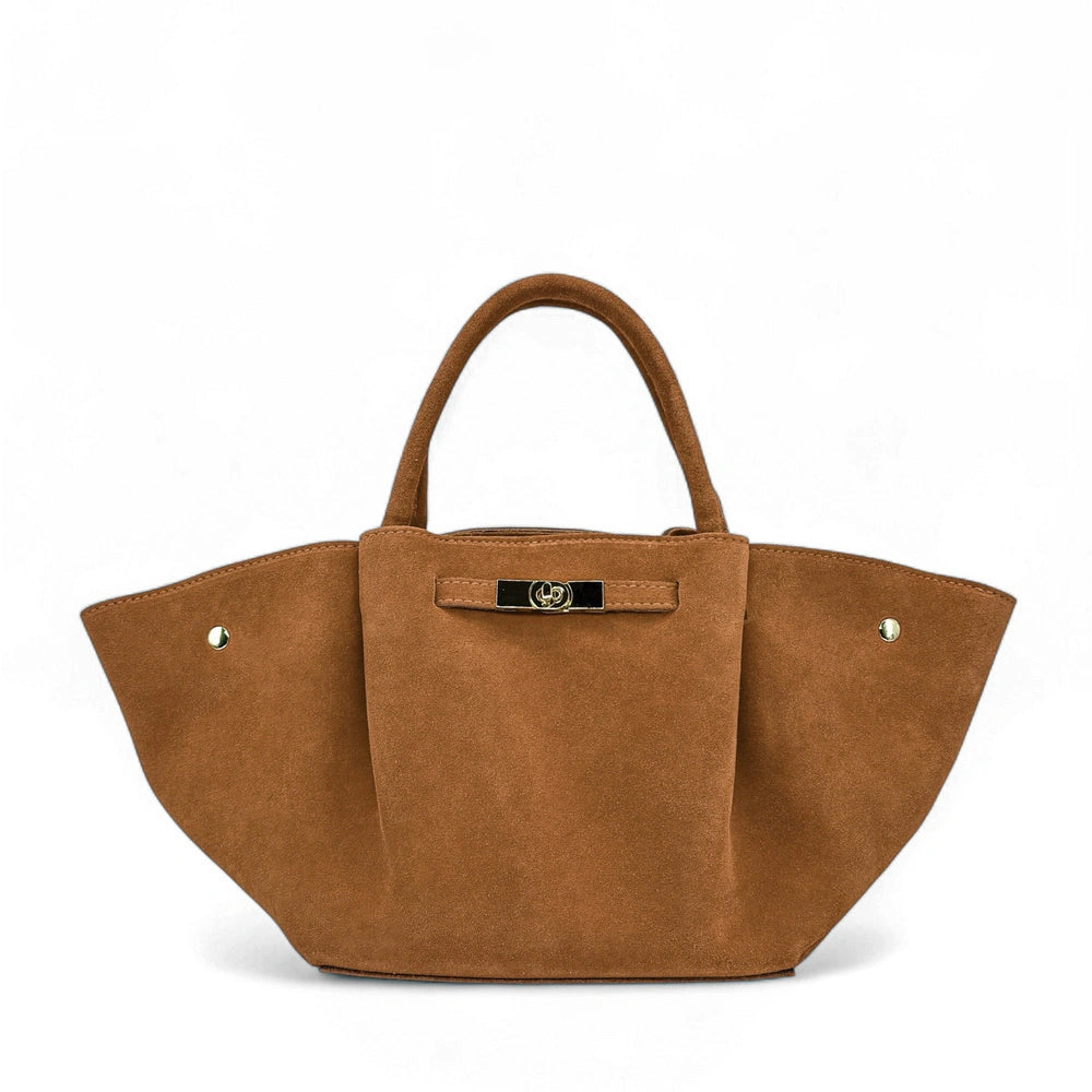 Sac cabas en cuir nubuck CAPRI SUEDE Camel