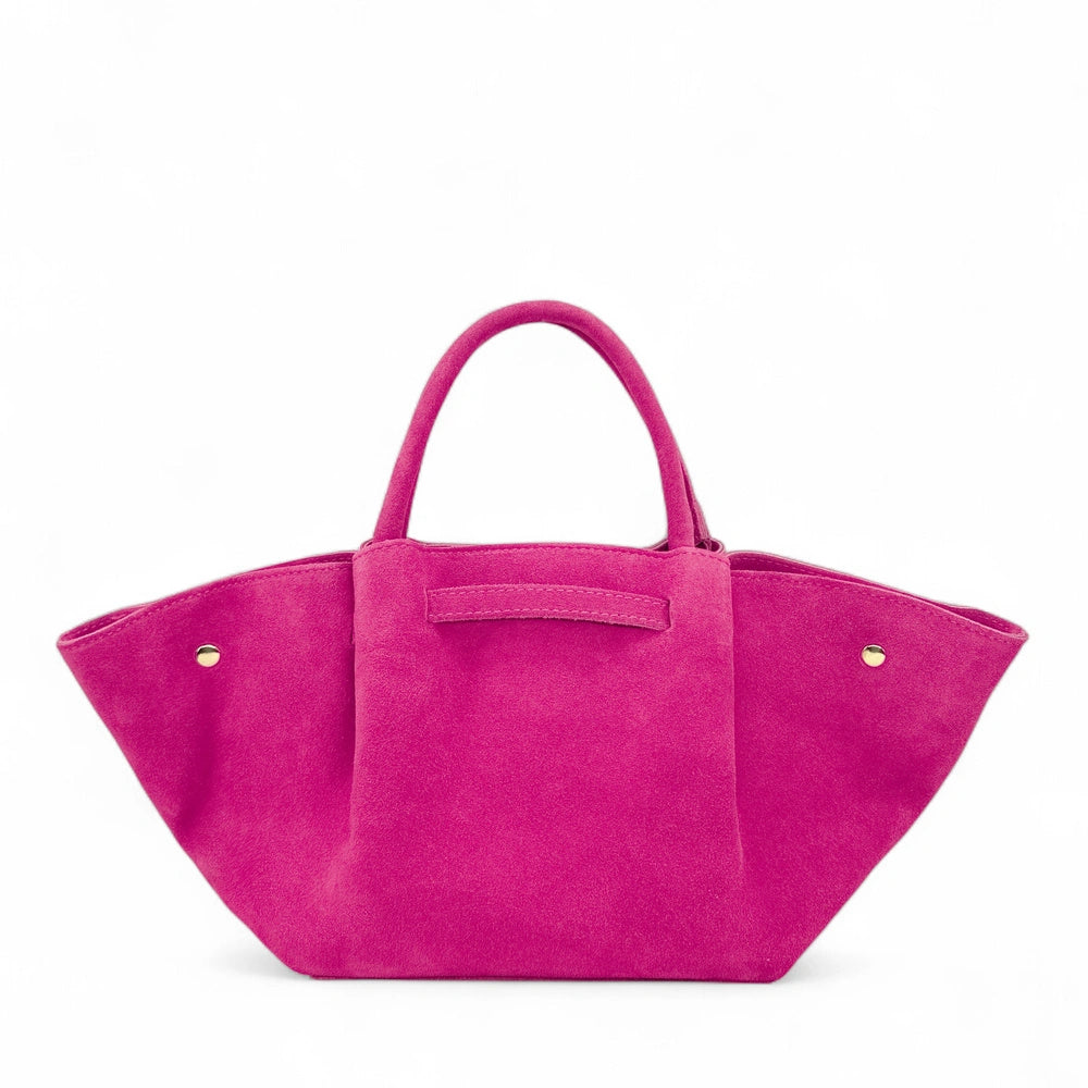 Shopper aus Wildleder CAPRI SUEDE Fuchsia-Rosa