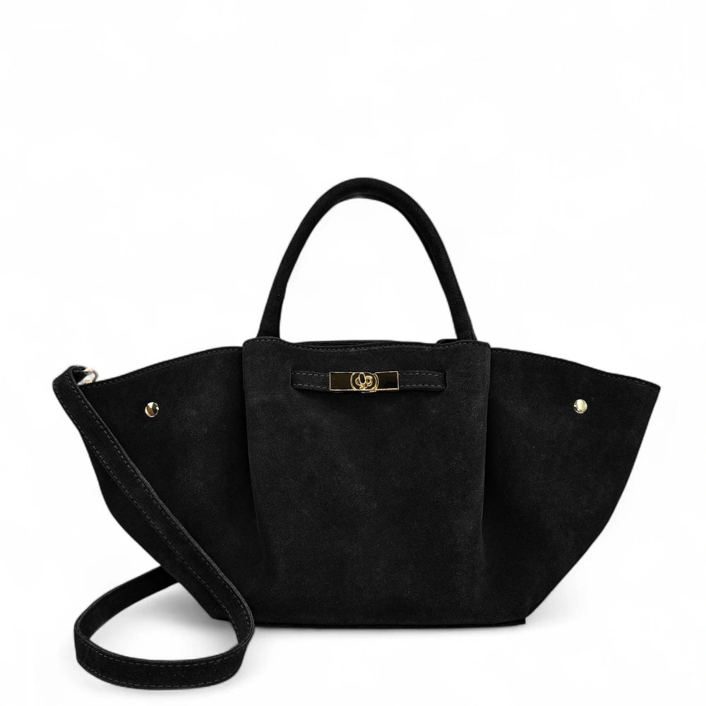 Sac cabas en cuir nubuck CAPRI SUEDE Noir