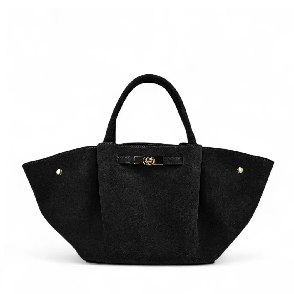 Sac cabas en cuir nubuck CAPRI SUEDE Noir