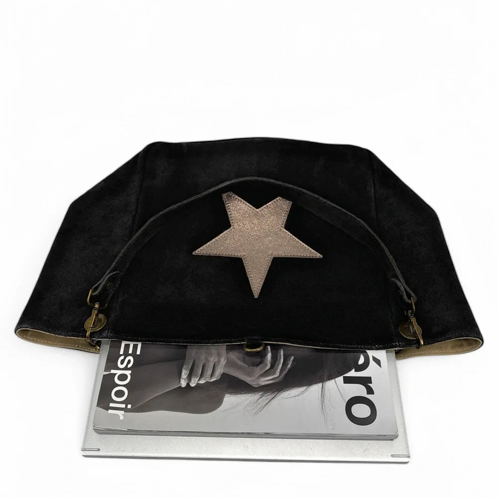 Sac cabas en croûte de cuir STAR-LORD Noir