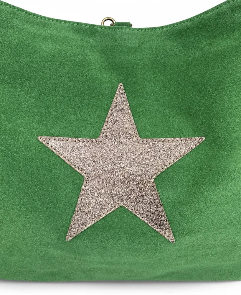 Sac cabas en croûte de cuir STAR-LORD Vert anglais