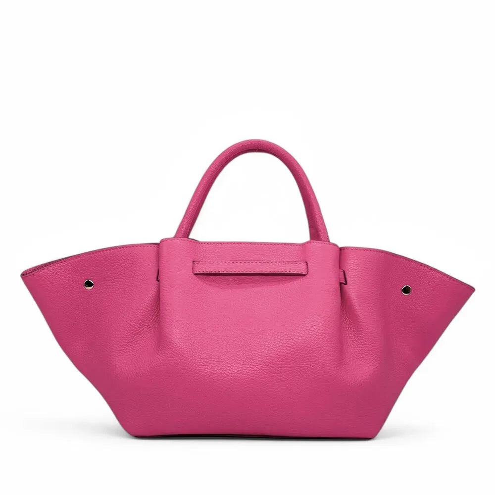 Sac cabas en cuir grainé CAPRI Rose fuchsia