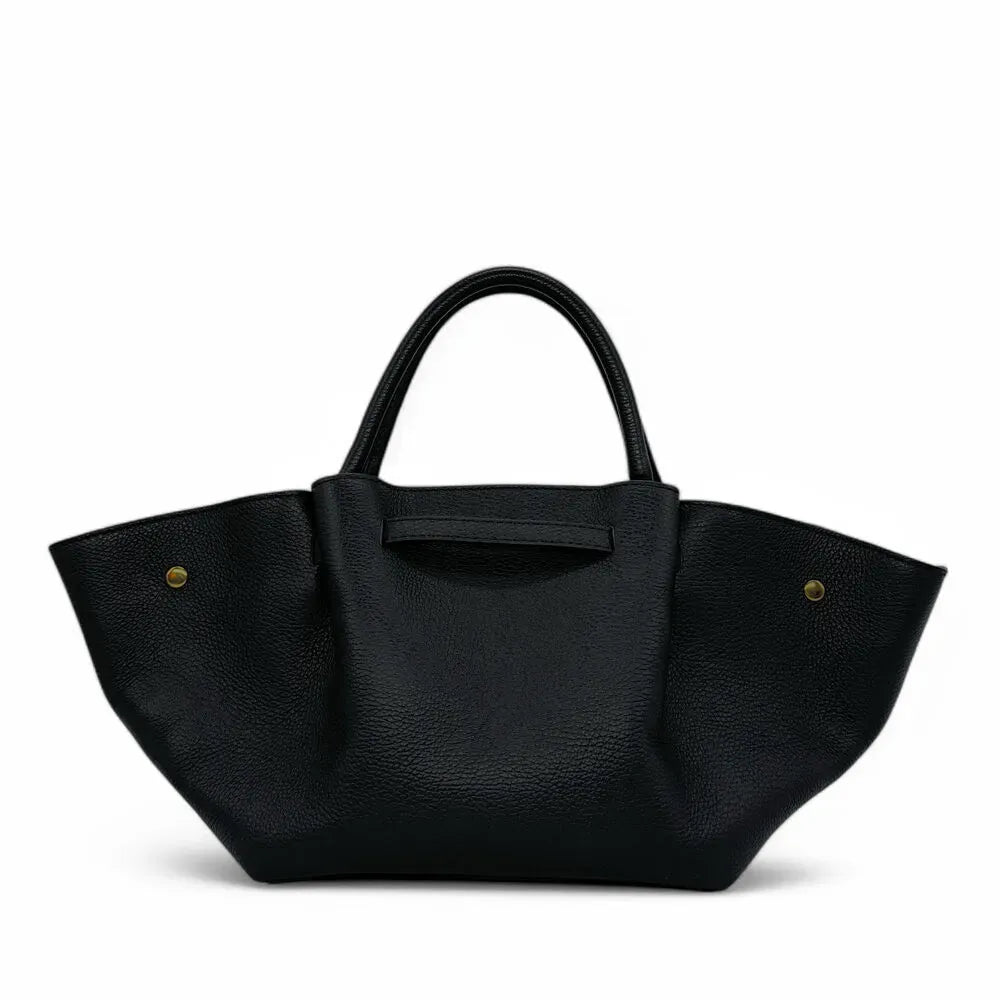Sac cabas en cuir grainé CAPRI Noir