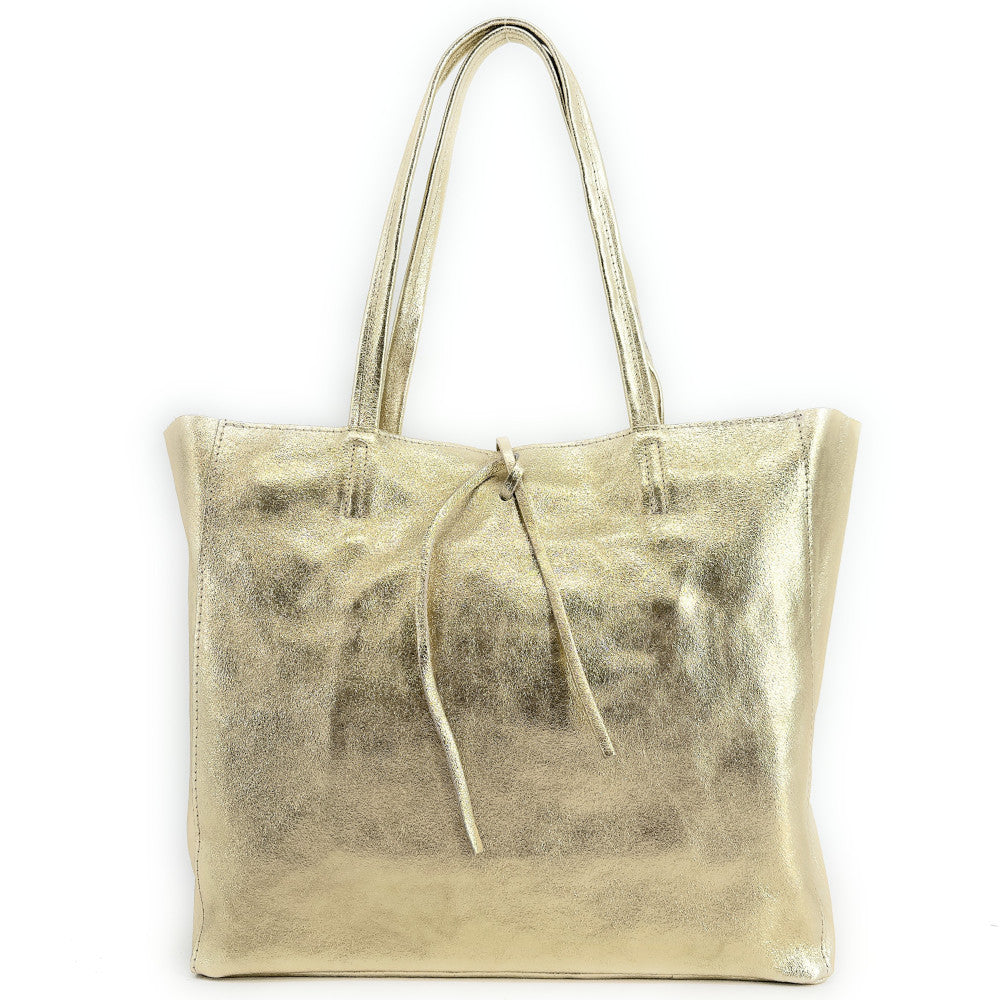 Sac cabas en cuir grainé HOBART Or
