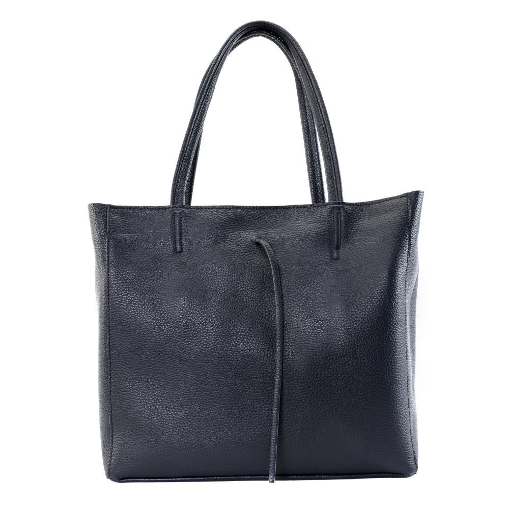 Sac cabas en cuir grainé HOBART Noir