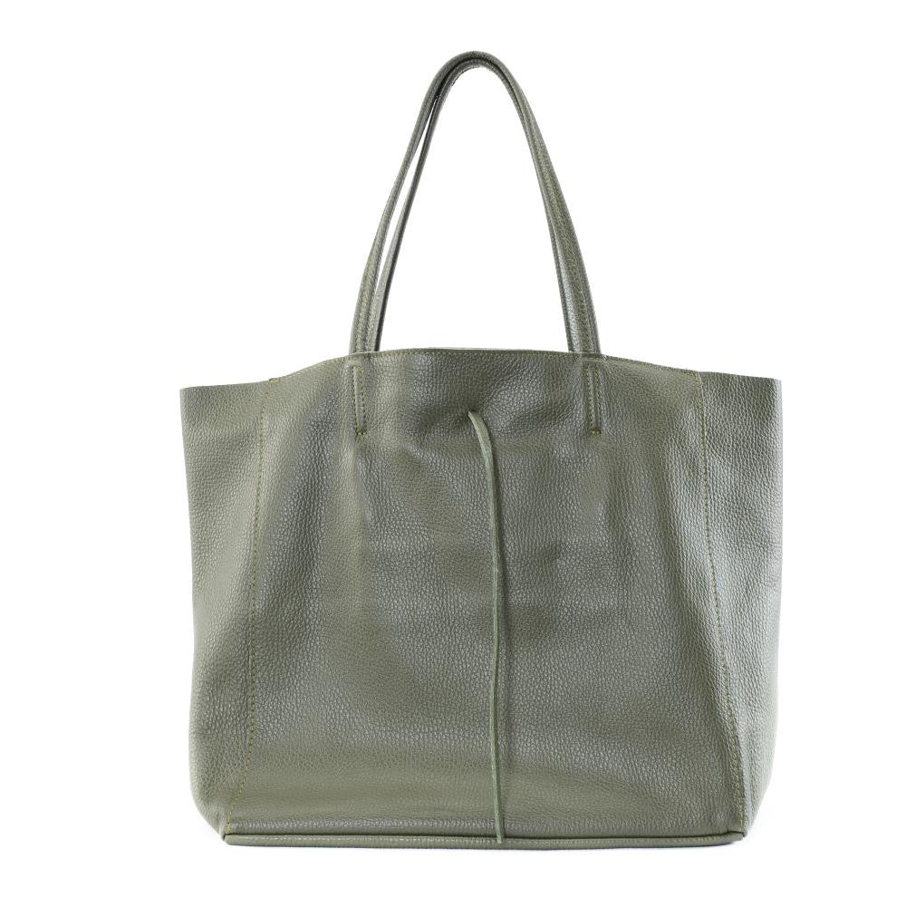 Sac cabas en cuir grainé HOBART Kaki