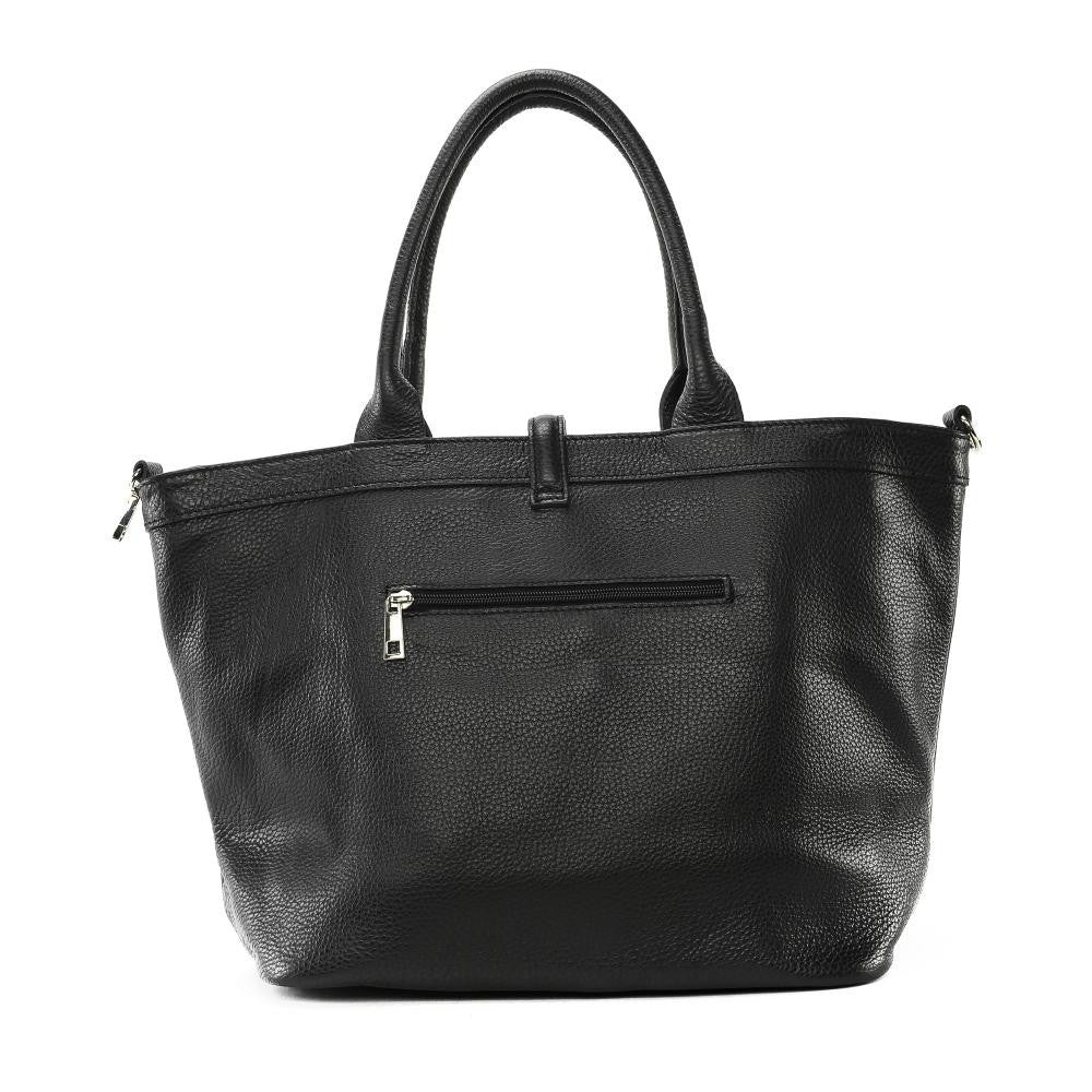 Sac cabas en cuir grainé INNOCENT Noir