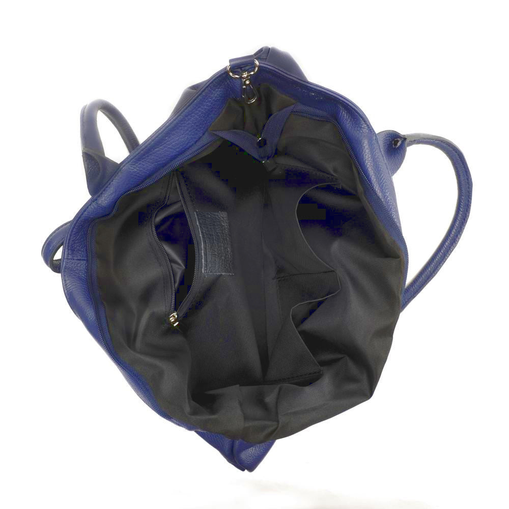 Sac cabas en cuir grainé INNOCENT Bleu