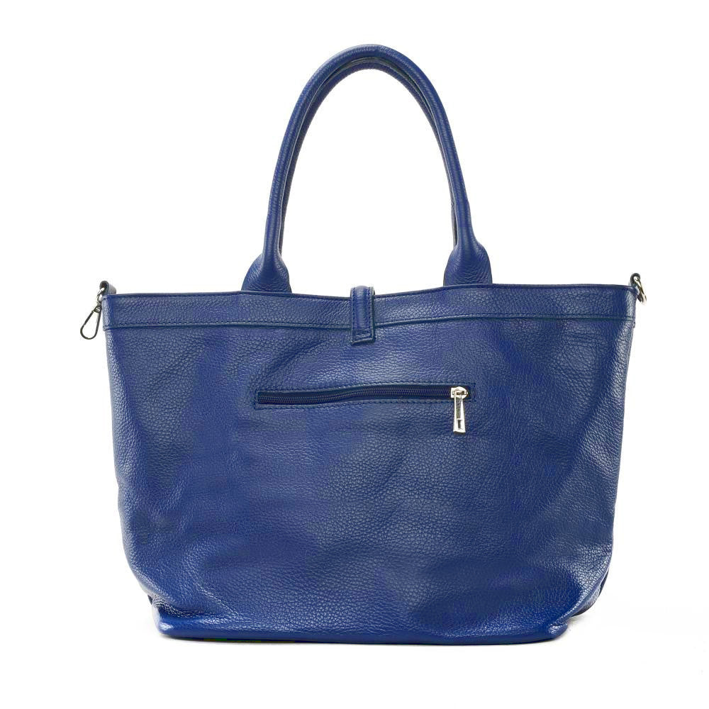 Sac cabas en cuir grainé INNOCENT Bleu