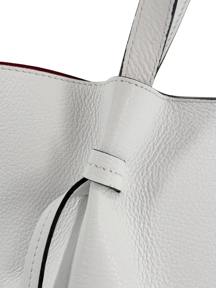 Sac cabas en cuir grainé LITTLE RUBY Blanc