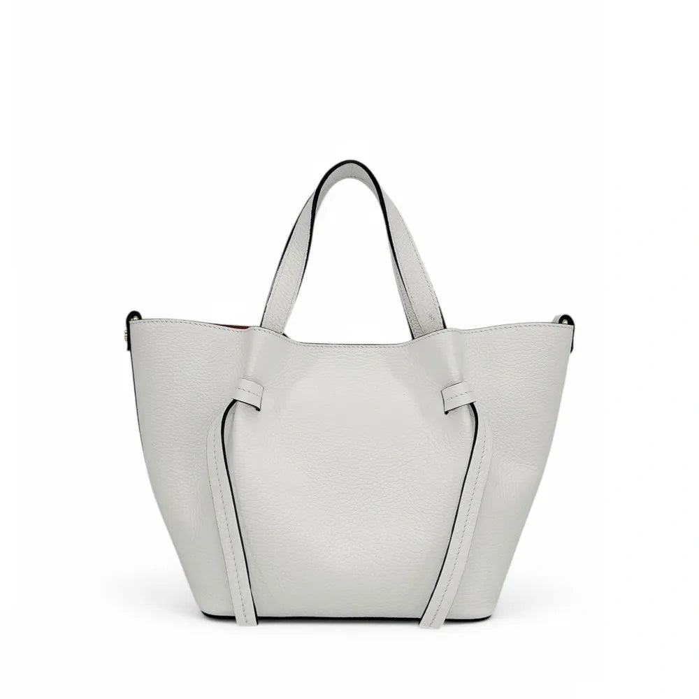 Sac cabas en cuir grainé LITTLE RUBY Blanc