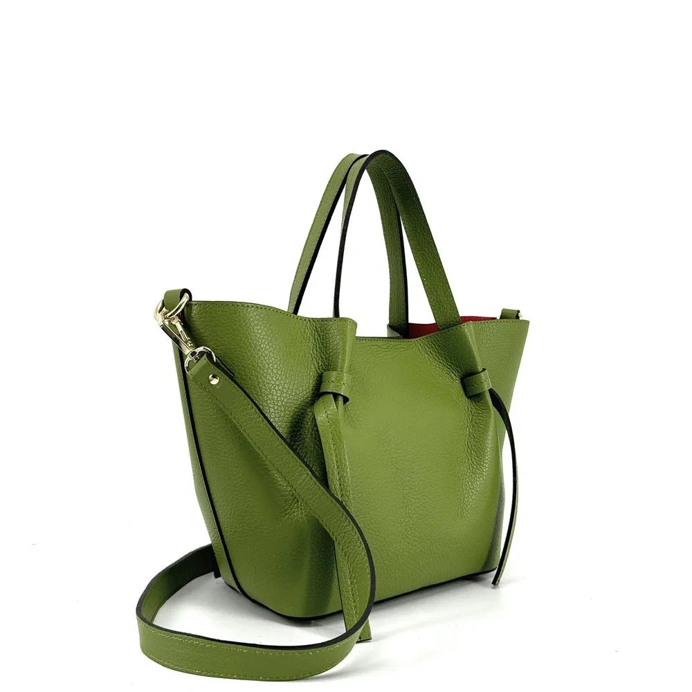 Sac cabas en cuir grainé LITTLE RUBY Avocat