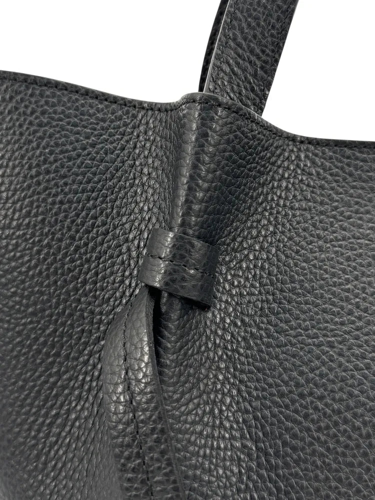 Sac cabas en cuir grainé LITTLE RUBY Noir