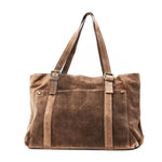 Sac cabas en croûte de cuir TOKYO Taupe