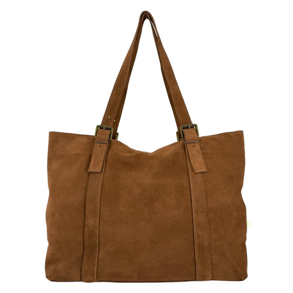 Sac cabas en croûte de cuir TOKYO Camel
