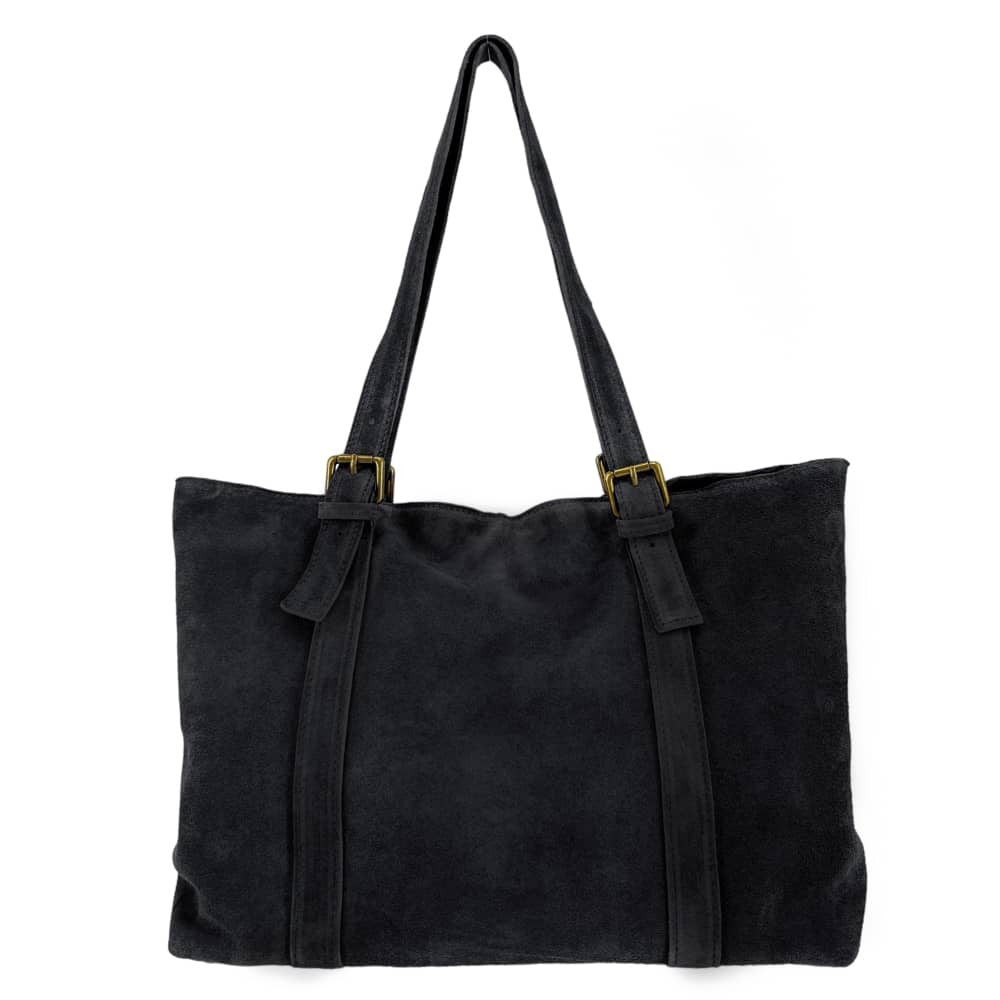 Sac cabas en croûte de cuir TOKYO Noir