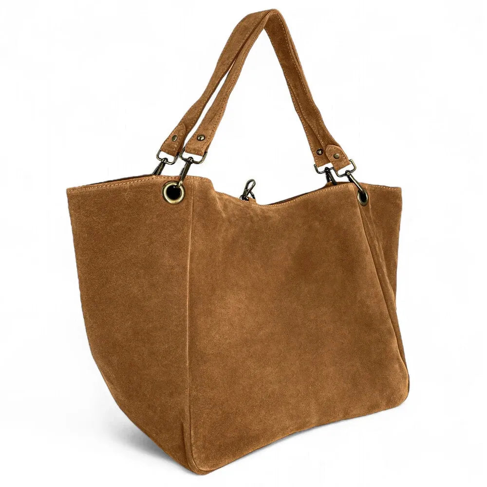 Sac cabas en croûte de cuir WOODLAND M81 Camel