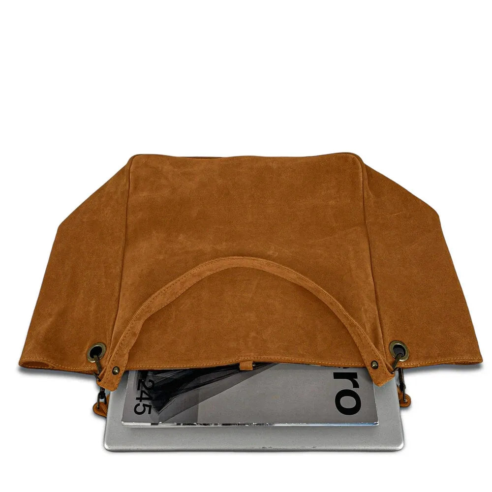 Sac cabas en croûte de cuir WOODLAND M81 Camel