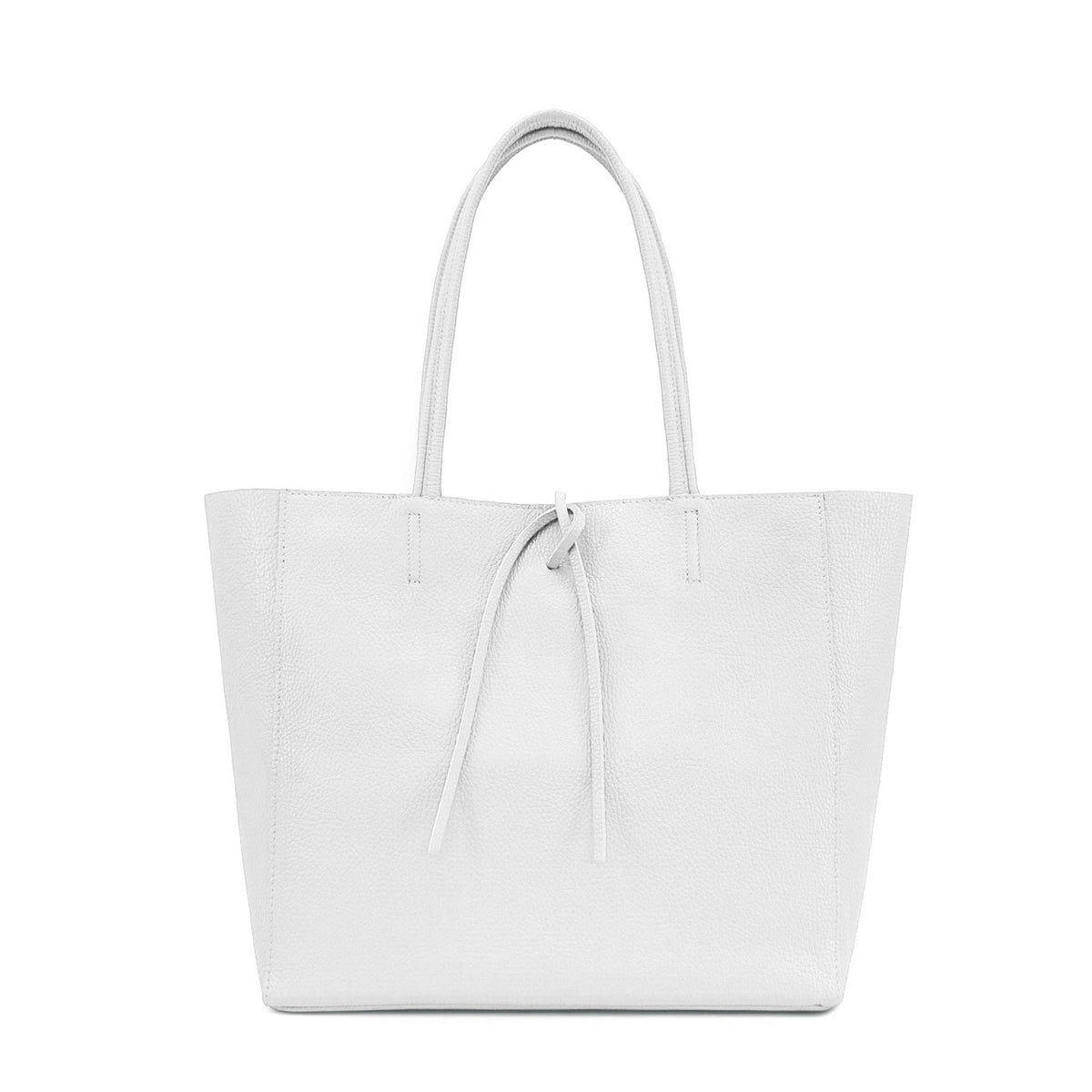 HOBART grained leather tote bag, Taupe