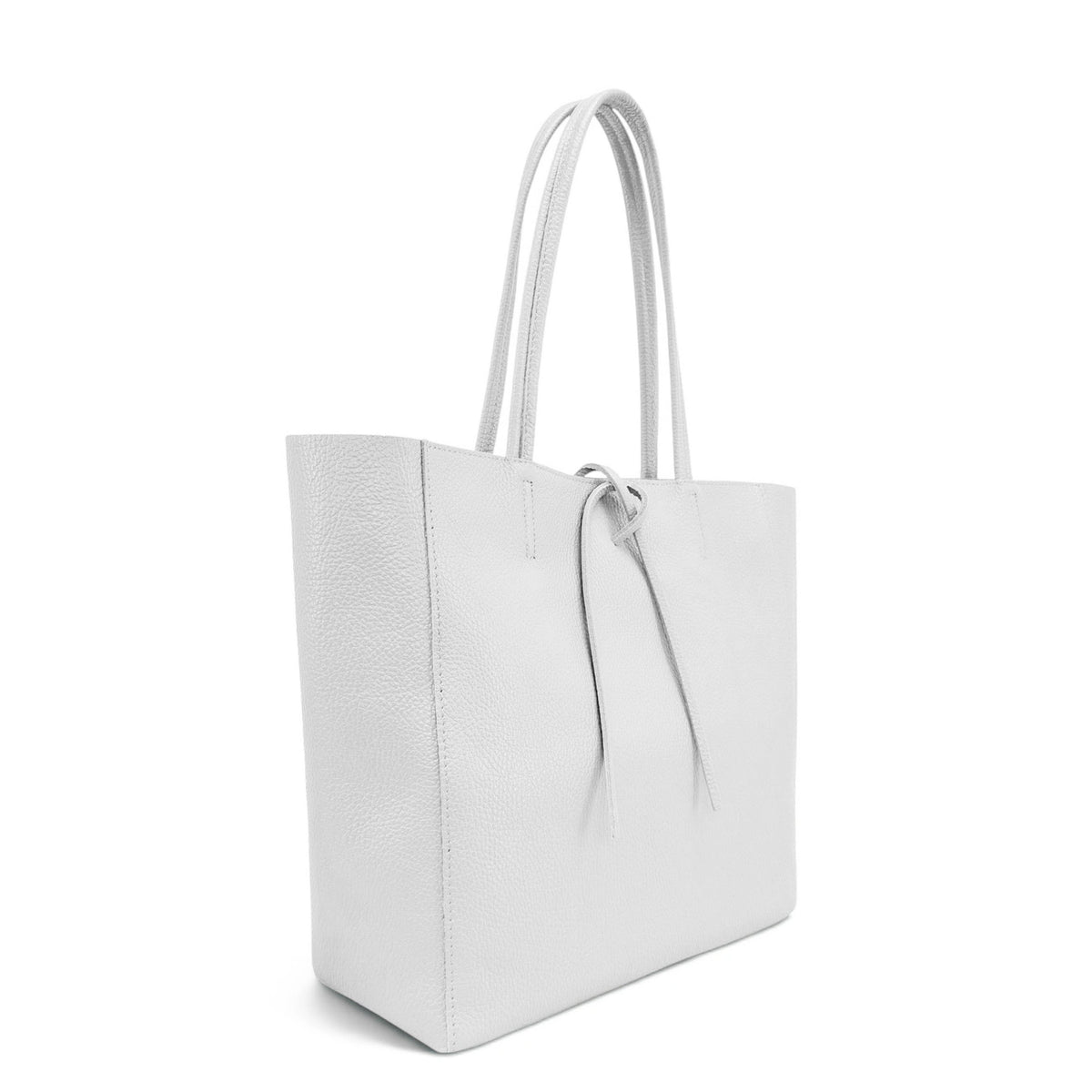 HOBART grained leather tote bag, Taupe