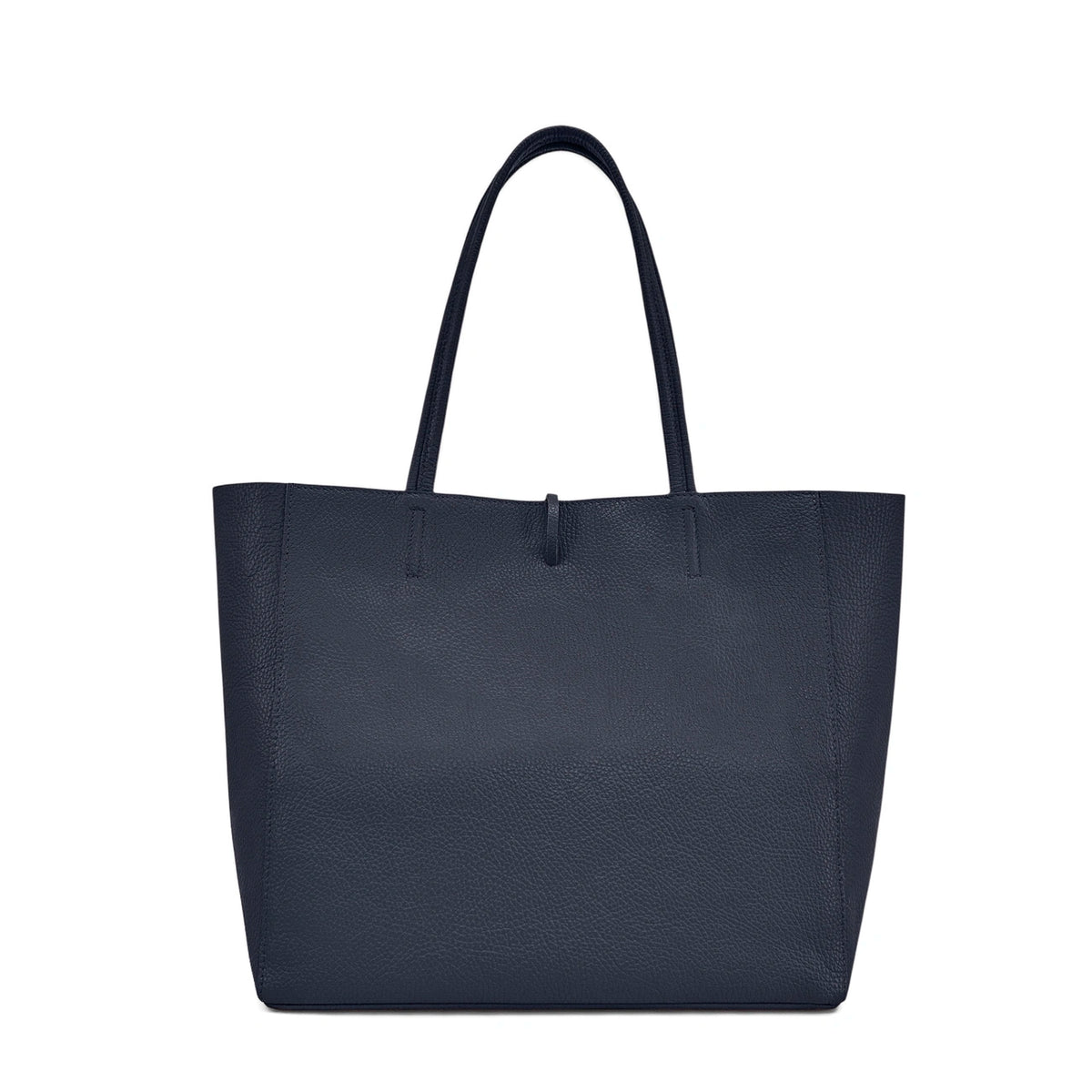 Bolso shopper de piel granulada HOBART Azul marino