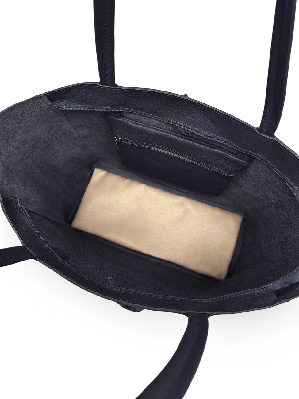 Bolso shopper de piel granulada HOBART Azul marino