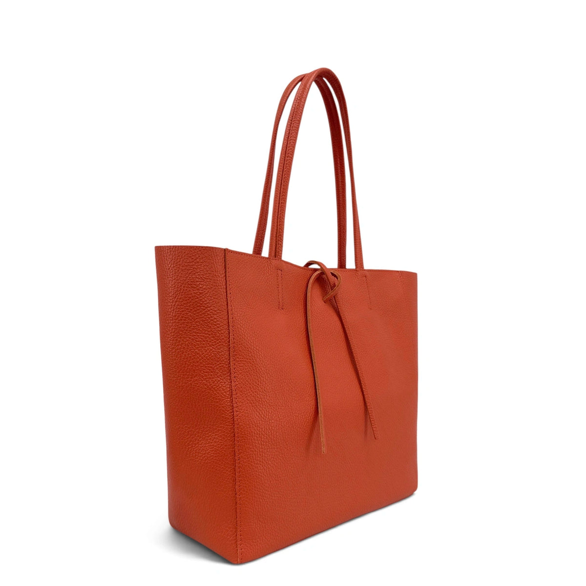 Shopper van generfd leer HOBART Taupe