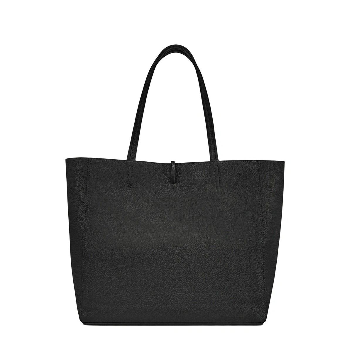 Bolso shopper de piel granulada HOBART Negro