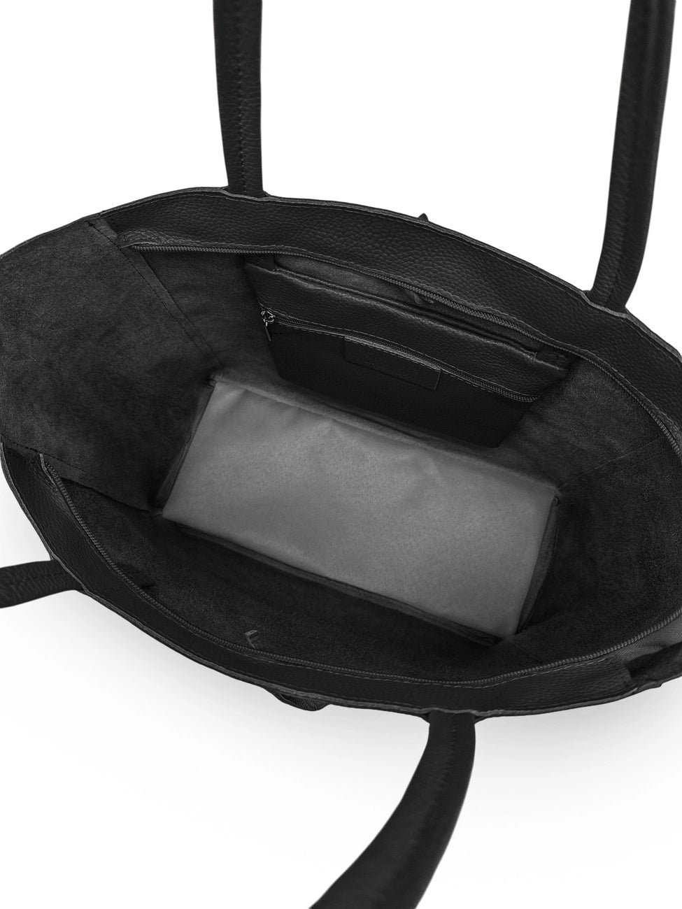 Bolso shopper de piel granulada HOBART Negro