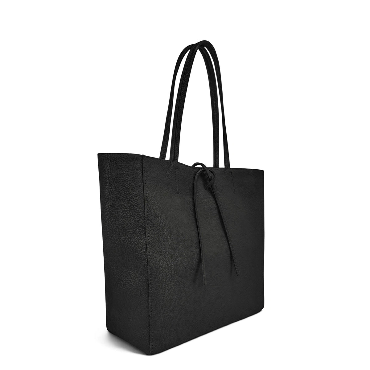 Shopper in pelle martellata HOBART Nero