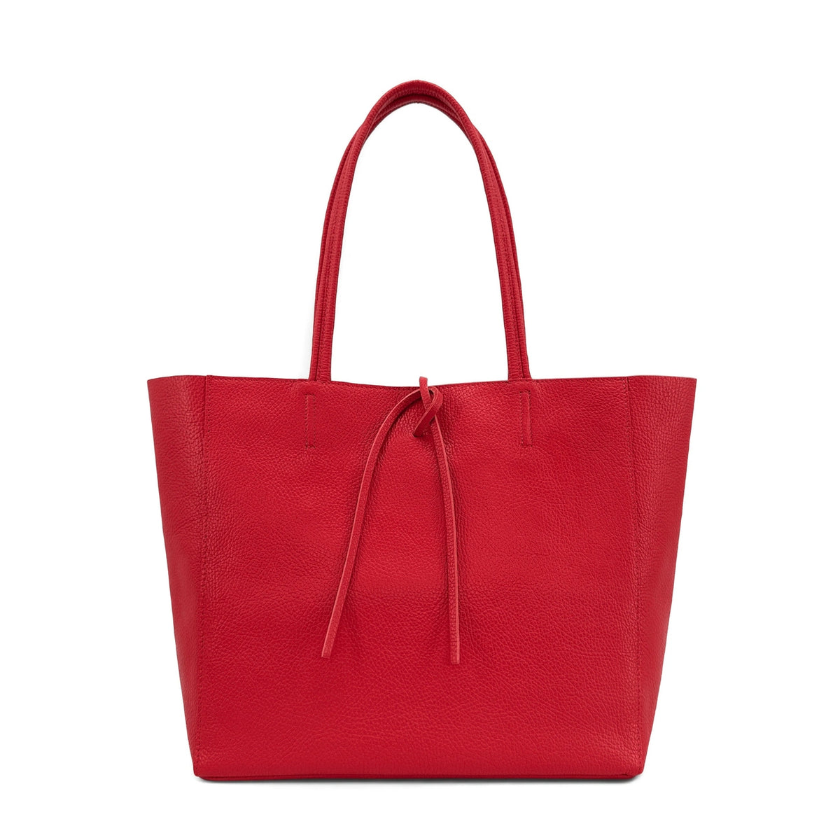 Borsa shopper in pelle martellata HOBART Tortora