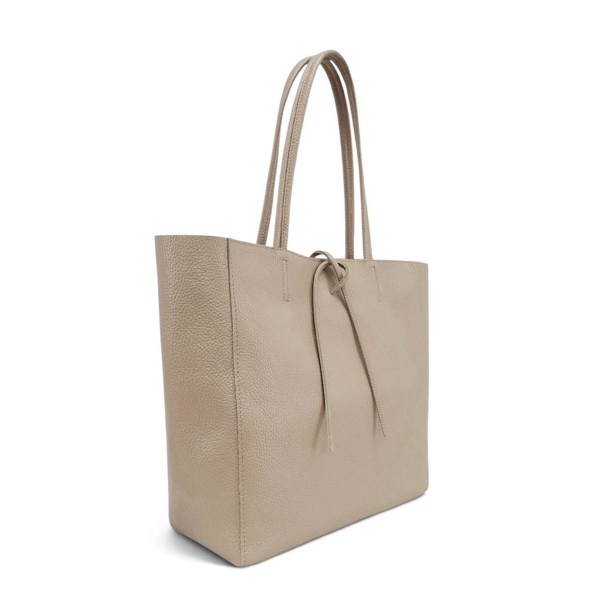 Shopper van generfd leer HOBART Taupe