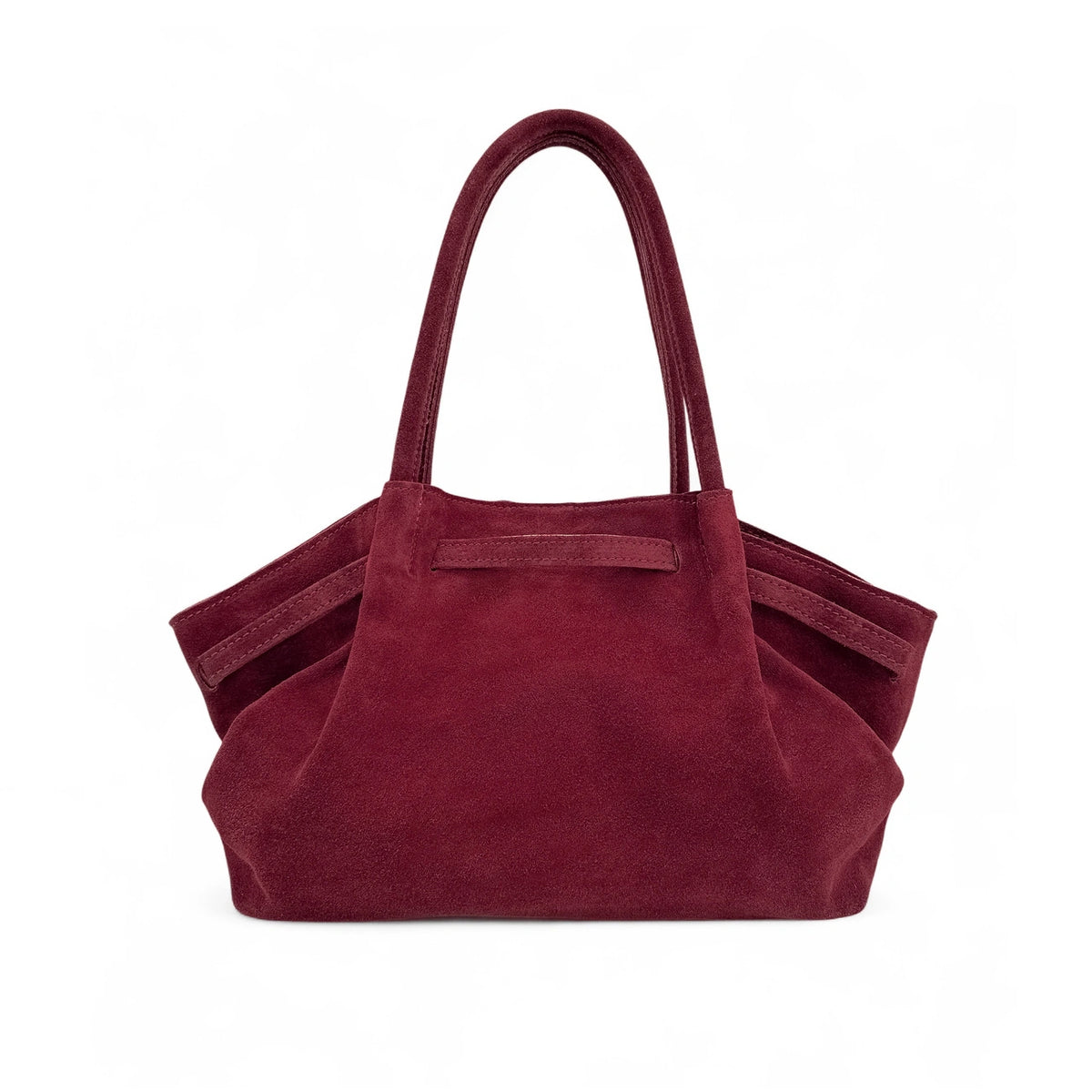 Slouchy suede tote bag ALANA Burgundy Red