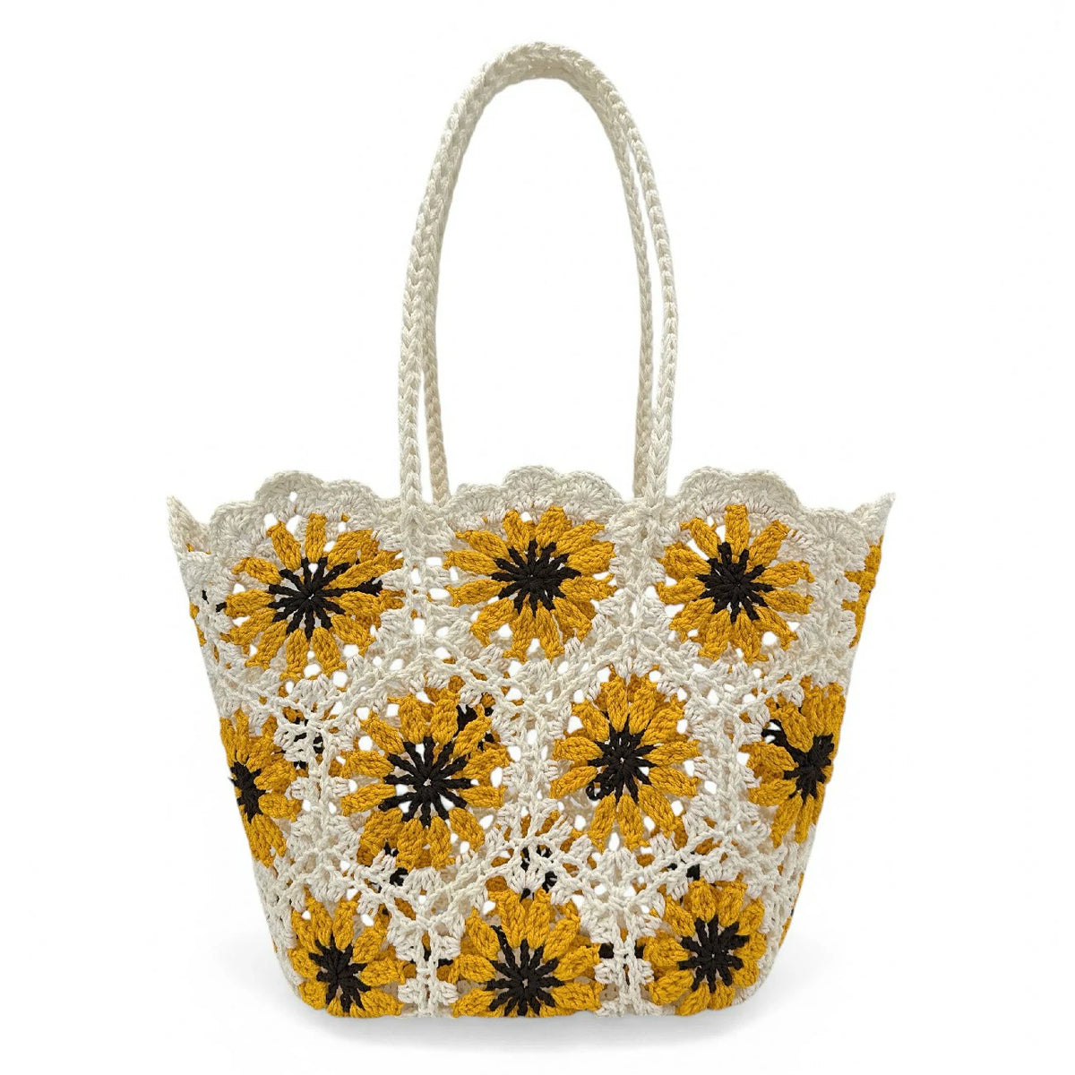 Korb-Shopper aus reiner Baumwolle GIPSY Sonnenblumengelb